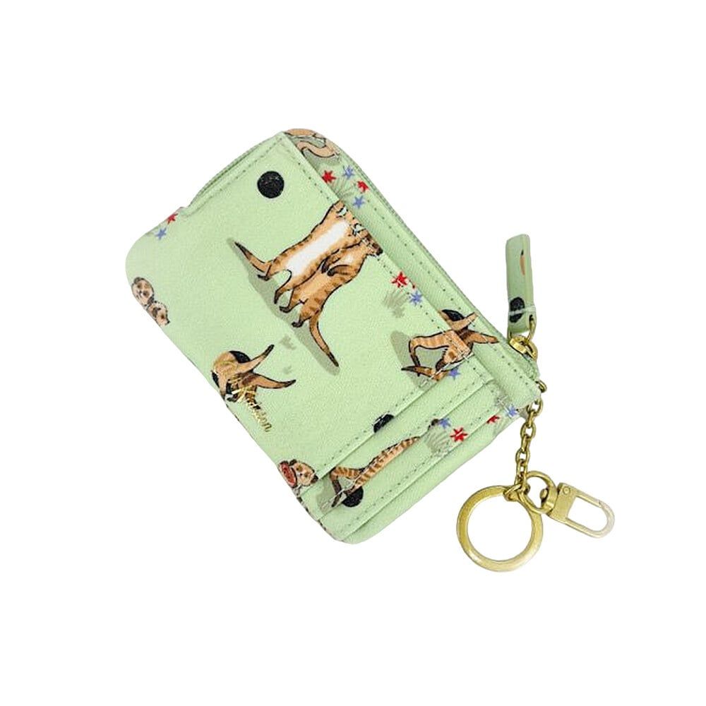 Ví ngắn/Card & Coin Purse - Meerkats - Xanh Lá