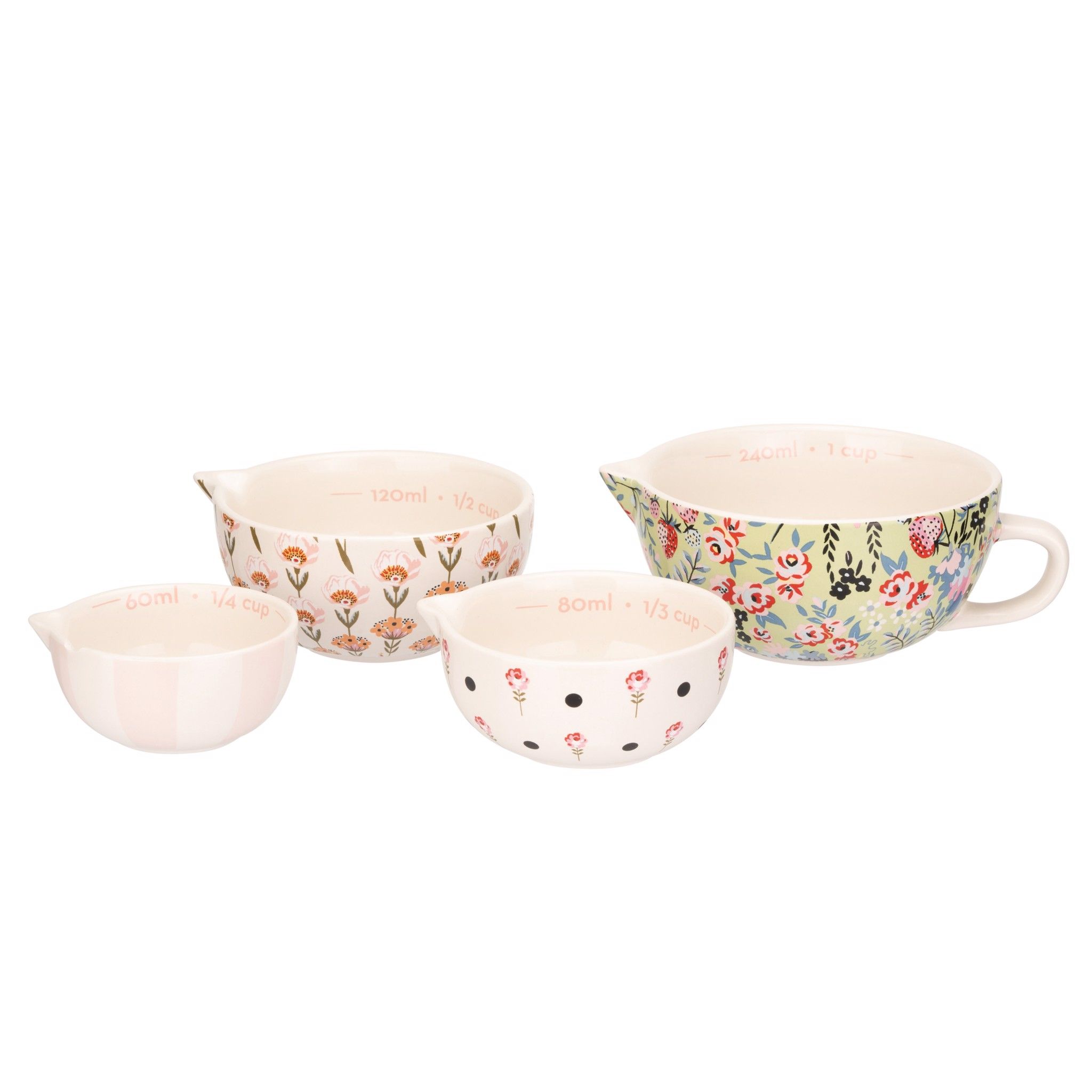  Tô/Bát/Picnic - Painted Table Ceramic Measuring Cups - Multi 