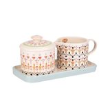  Bộ bình đựng đường & sữa/China Range - Painted Table Ceramic Sugar & Milk Jug Set - Multi 