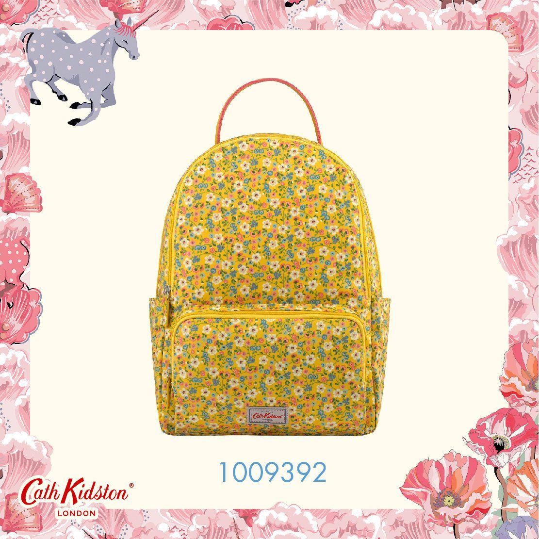 Ba lô đi học/đi làm/Pocket Backpack - Pembridge Ditsy - Yellow