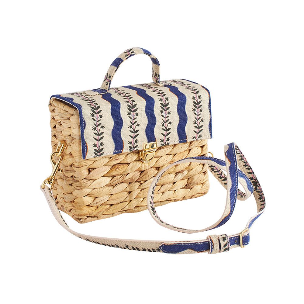 Túi đeo chéo/Box Crossbody - Dreamers Floral Stripe - Monochrome