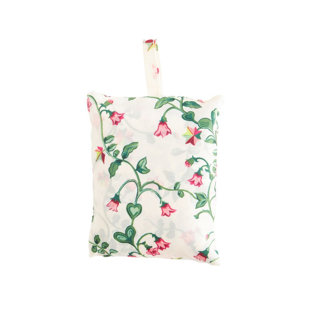 Túi đeo vai xếp gọn/Foldaway Shopper - Twin Flowers - Ecru