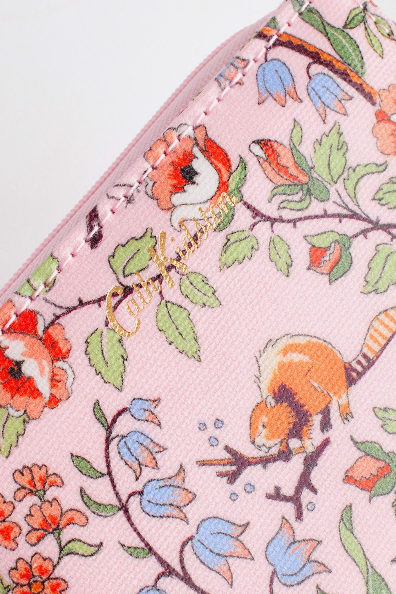 Ví ngắn/Slim Pocket Purse - Flowers & Friends - Hồng