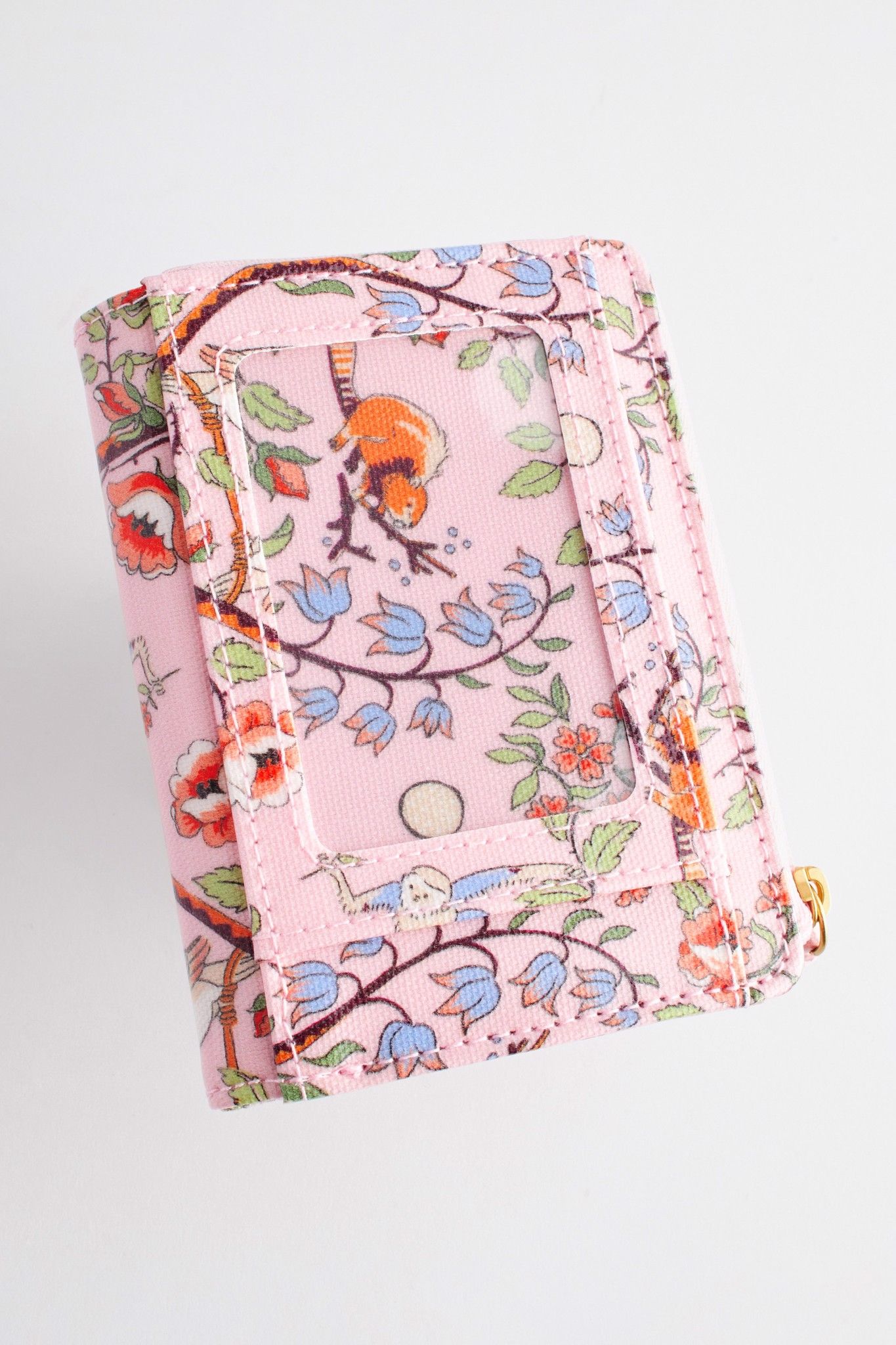 Ví ngắn/Slim Pocket Purse - Flowers & Friends - Hồng
