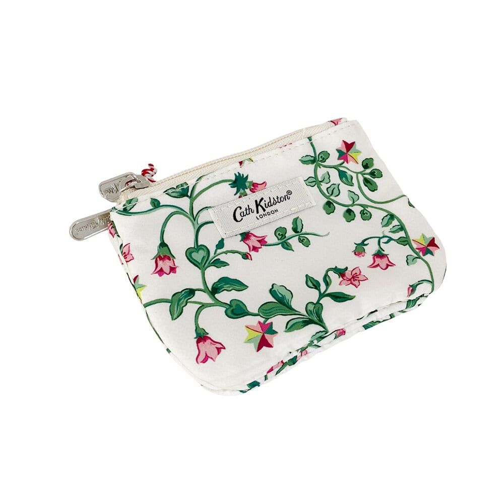 Ví 2 ngăn/Double Zip Purse - Twin Flowers - Ecru