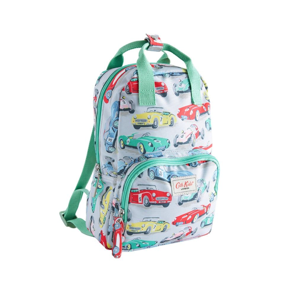 Ba lô cho bé /Kids Medium Backpack - Retro Cars - Green