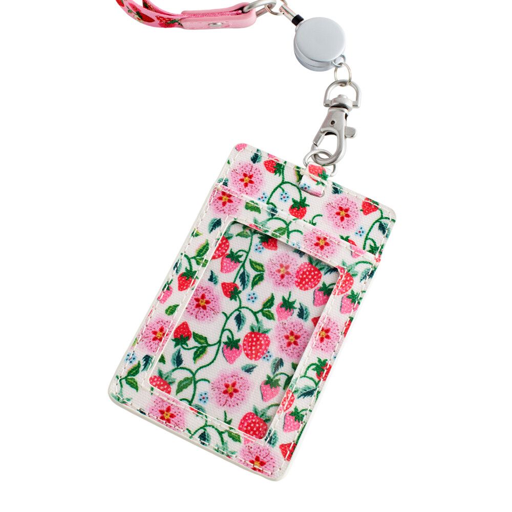 Dây đeo/Lanyard - Stawberry Ditsy - Ecru