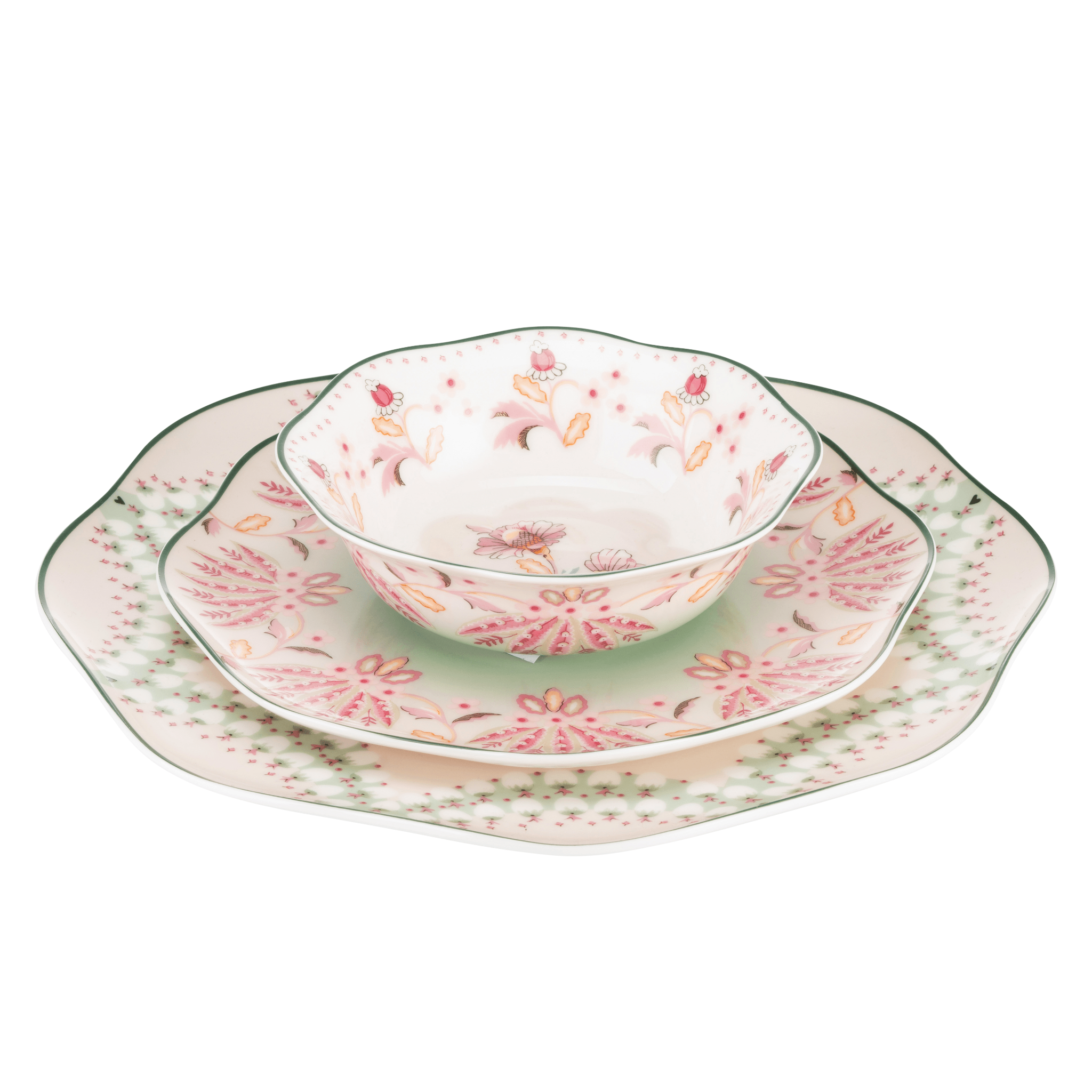 Bộ dĩa/China Range - FRIENDSHIP GARDEN - BLUE - CKFGDINSET12