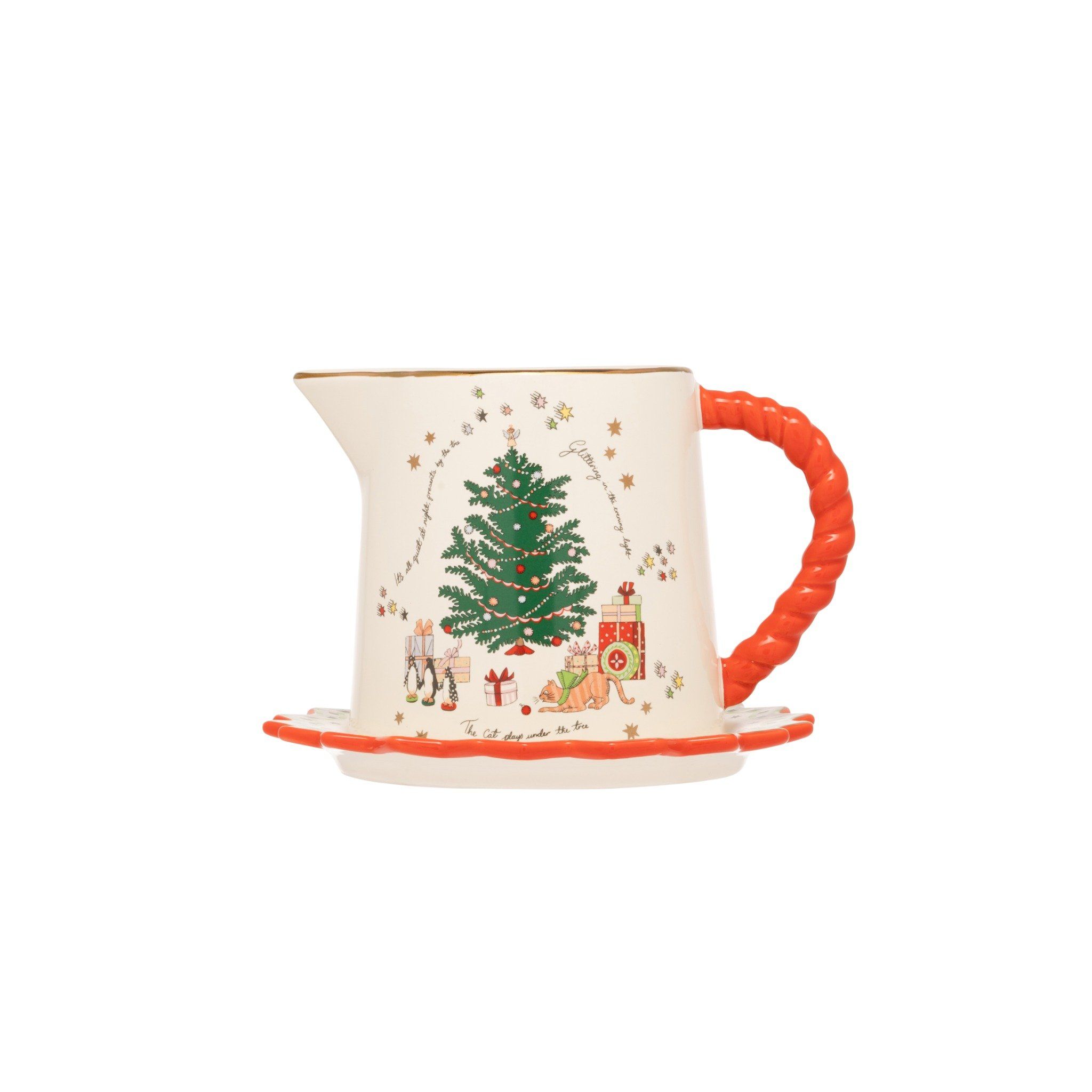 Bộ ly và đĩa/ Jug & Saucer Set Star Gravy