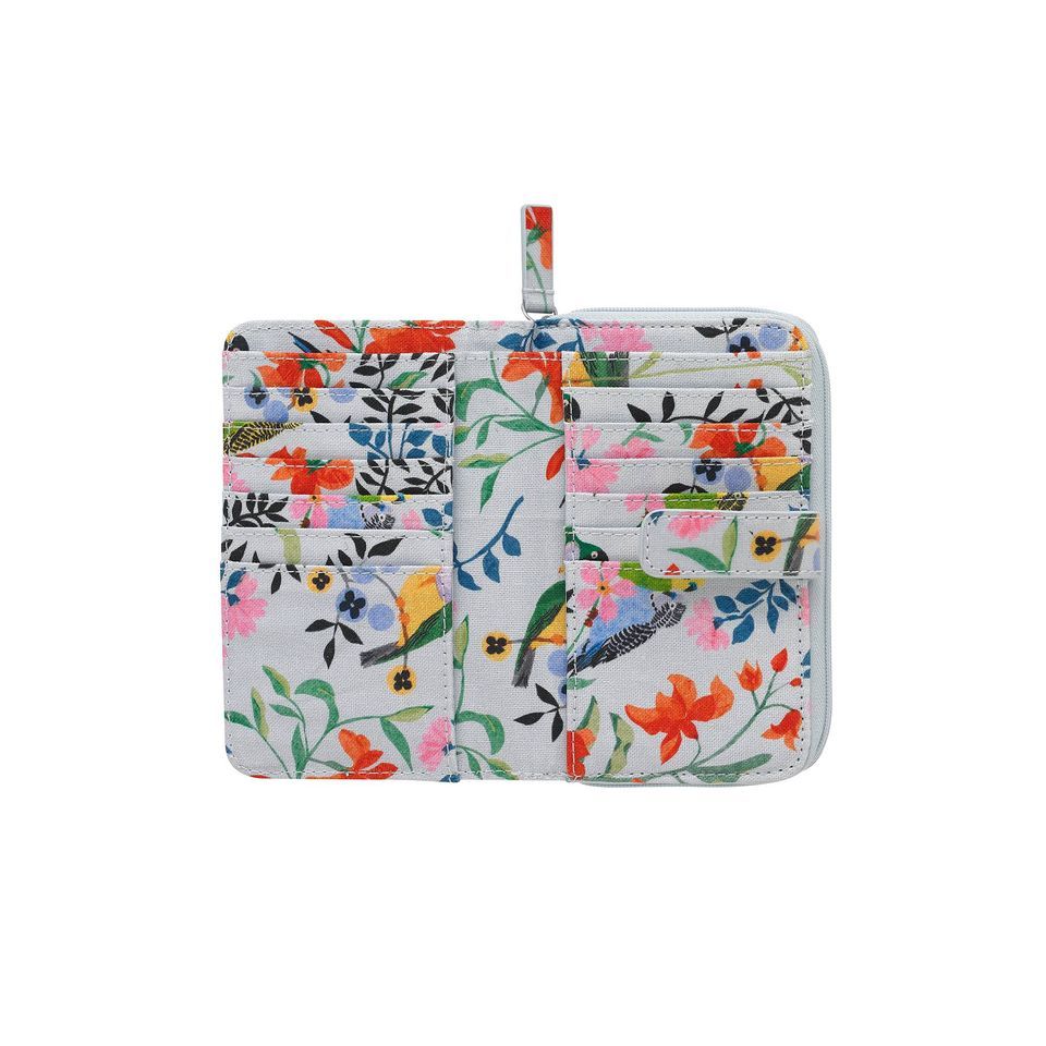 Ví gập/Folded Zip Wallet - Paper Birds