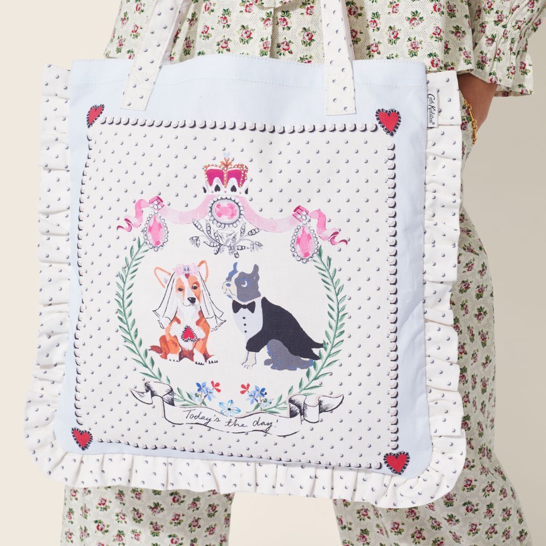 Túi đeo vai/Frill Tote - Mr And Mrs - Wedding Frill Tote