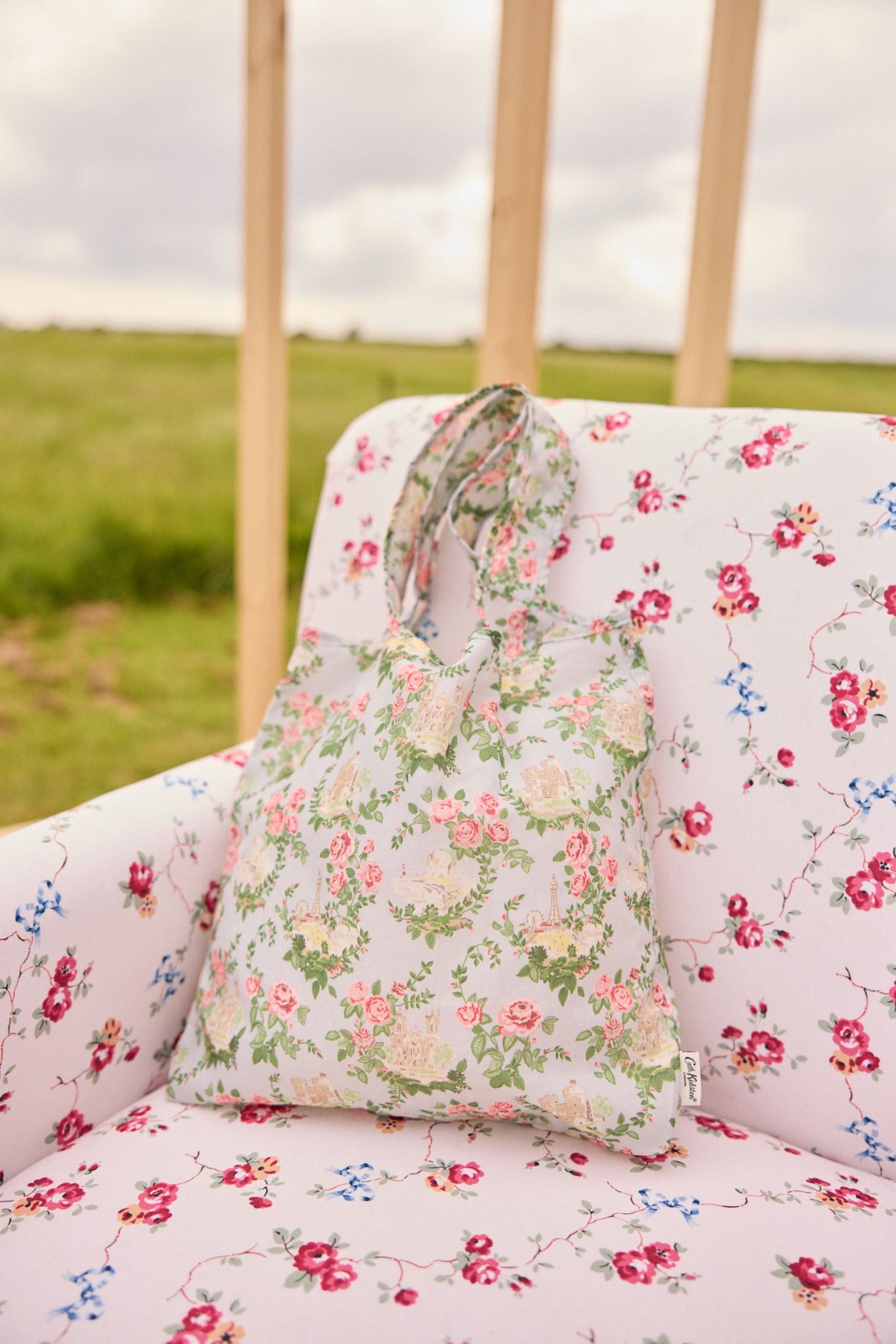 Túi Tote/Shopper Bags - Large Foldaway Tote - English Rose - 291009
