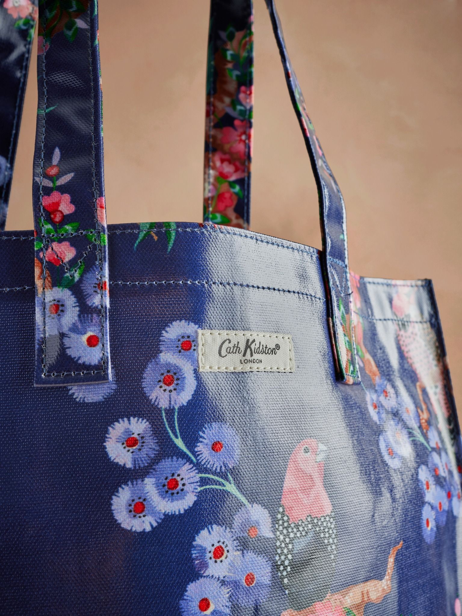 Túi đeo tay/Bookbag - Birds - Navy - AA4021