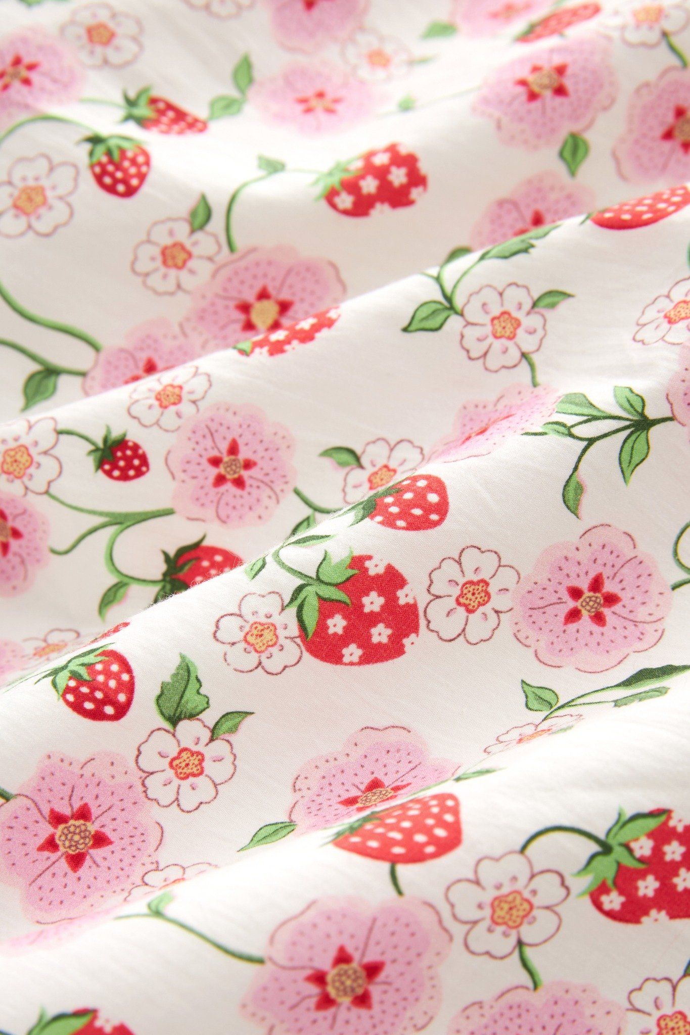 Đồ bộ Pijama/Short Set PJ - STRAWBERRY DITSY - Ecru