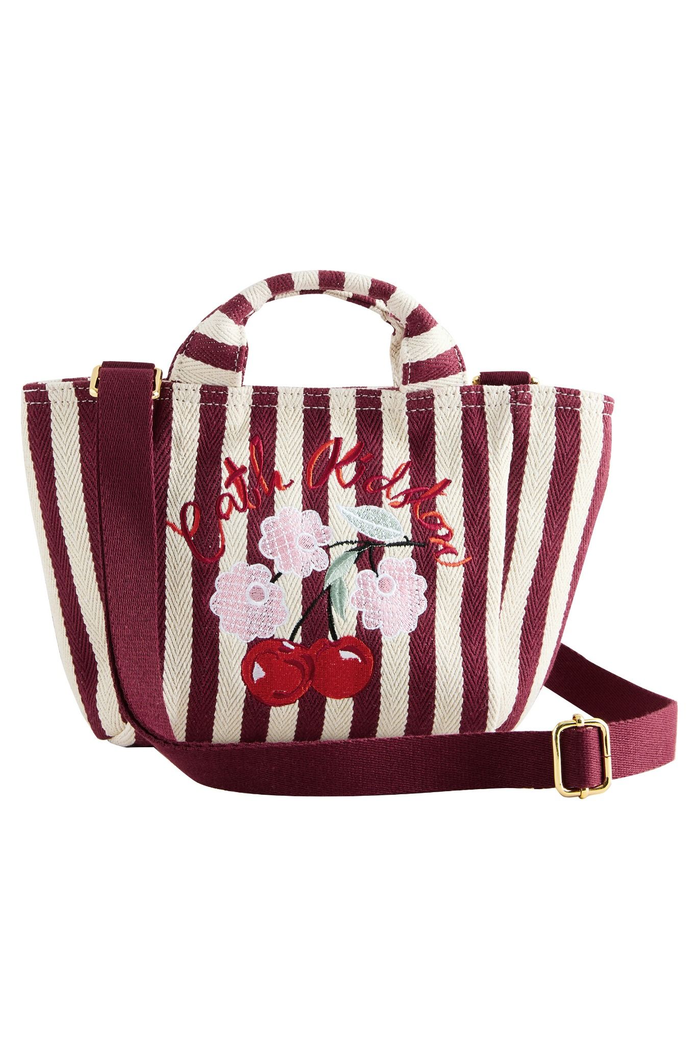 Túi đeo chéo/Cross Body - Cherry Stripe - Burgundy Red - AL8174