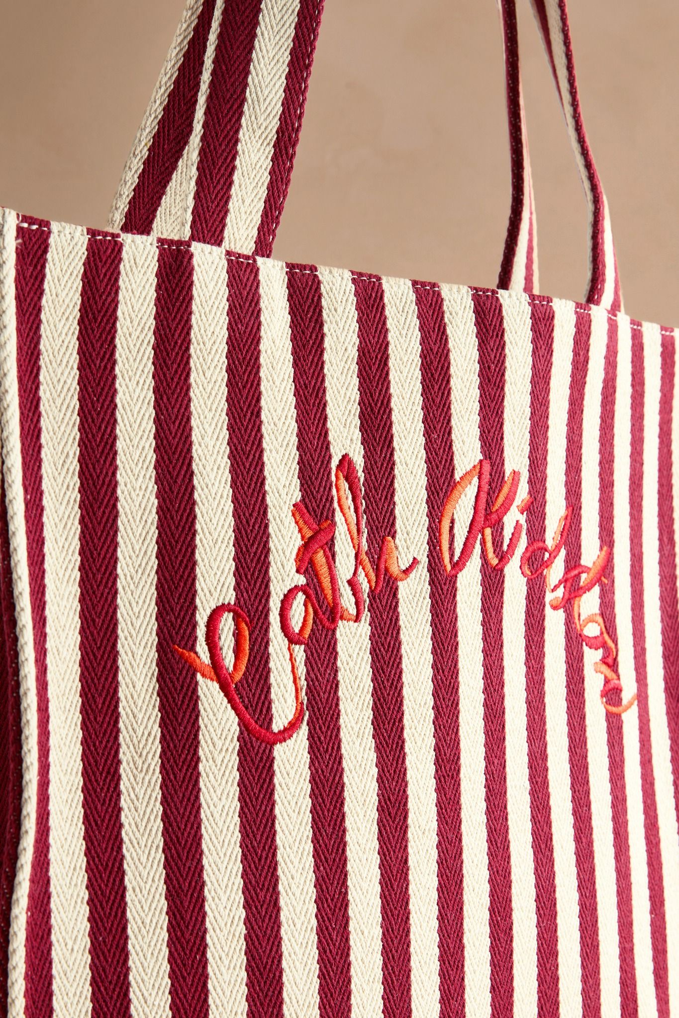 Túi đeo vai/Shopper - Cherry Stripe - Burgundy Red - AL8177