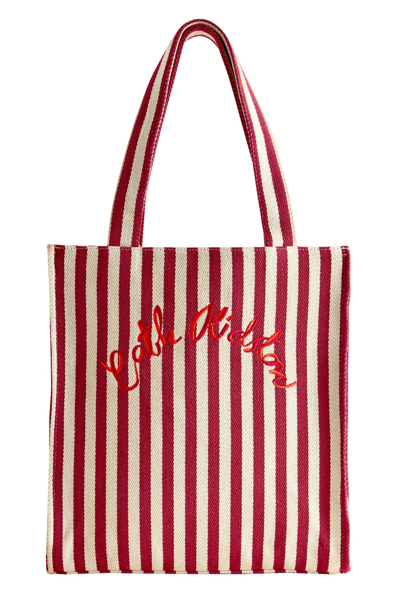 Túi đeo vai/Shopper - Cherry Stripe - Burgundy Red - AL8177