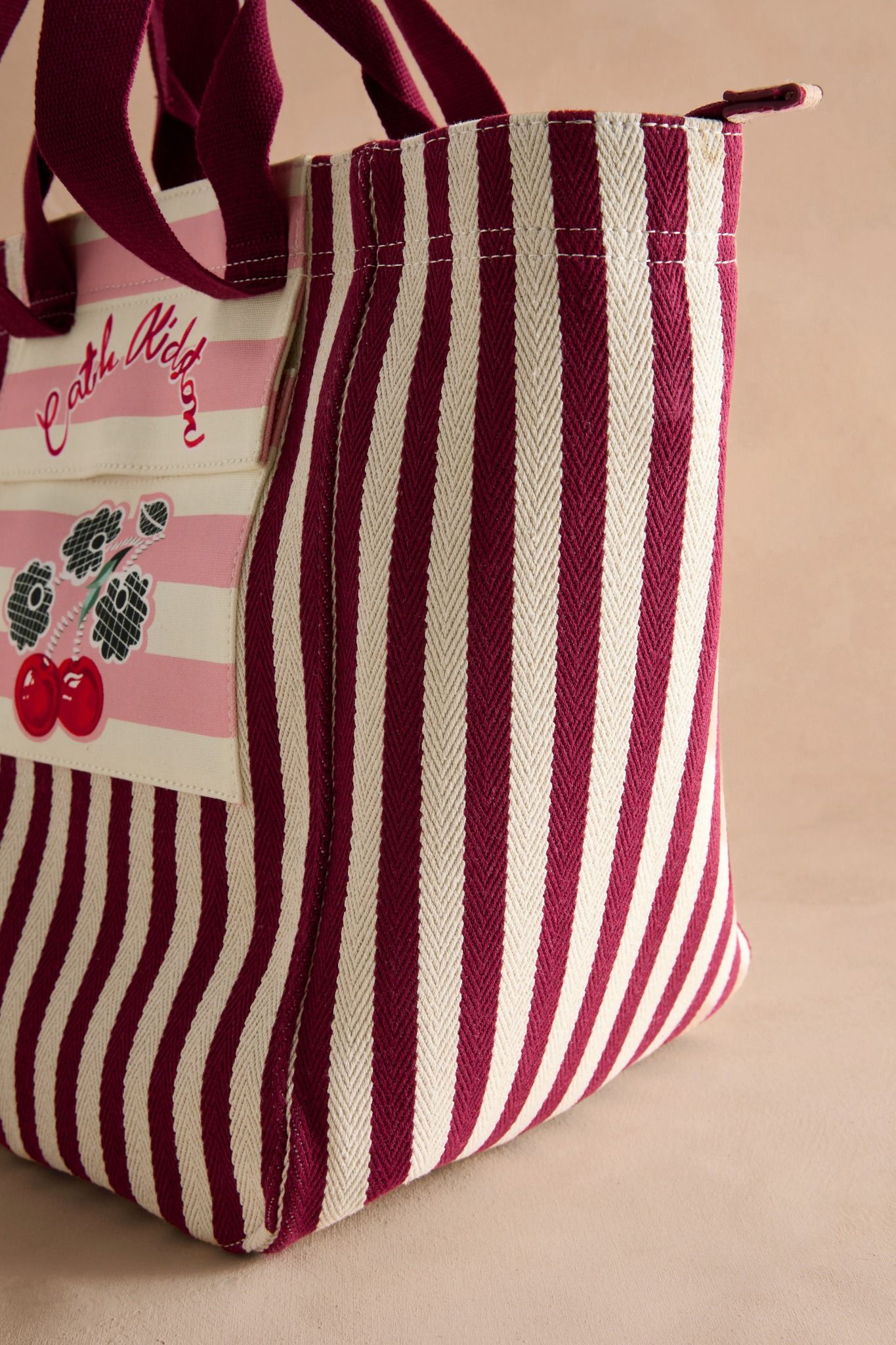 Túi đeo vai/Shoulder - Cherry Stripe - Burgundy Red - AL8180