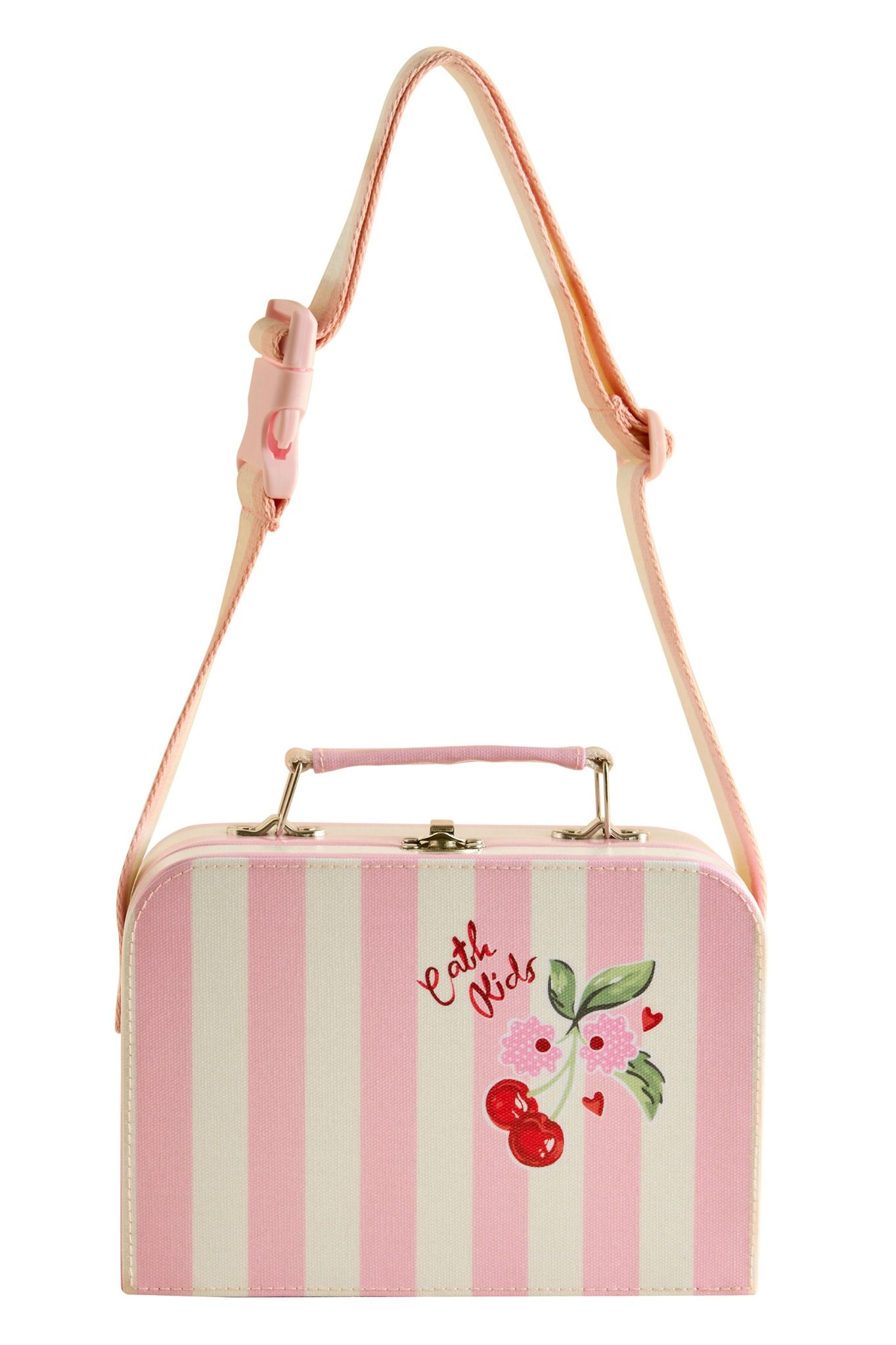 Túi đeo chéo trẻ em/Kids Cross Body - Cherry Stripe - Pink/Cream - AL8260