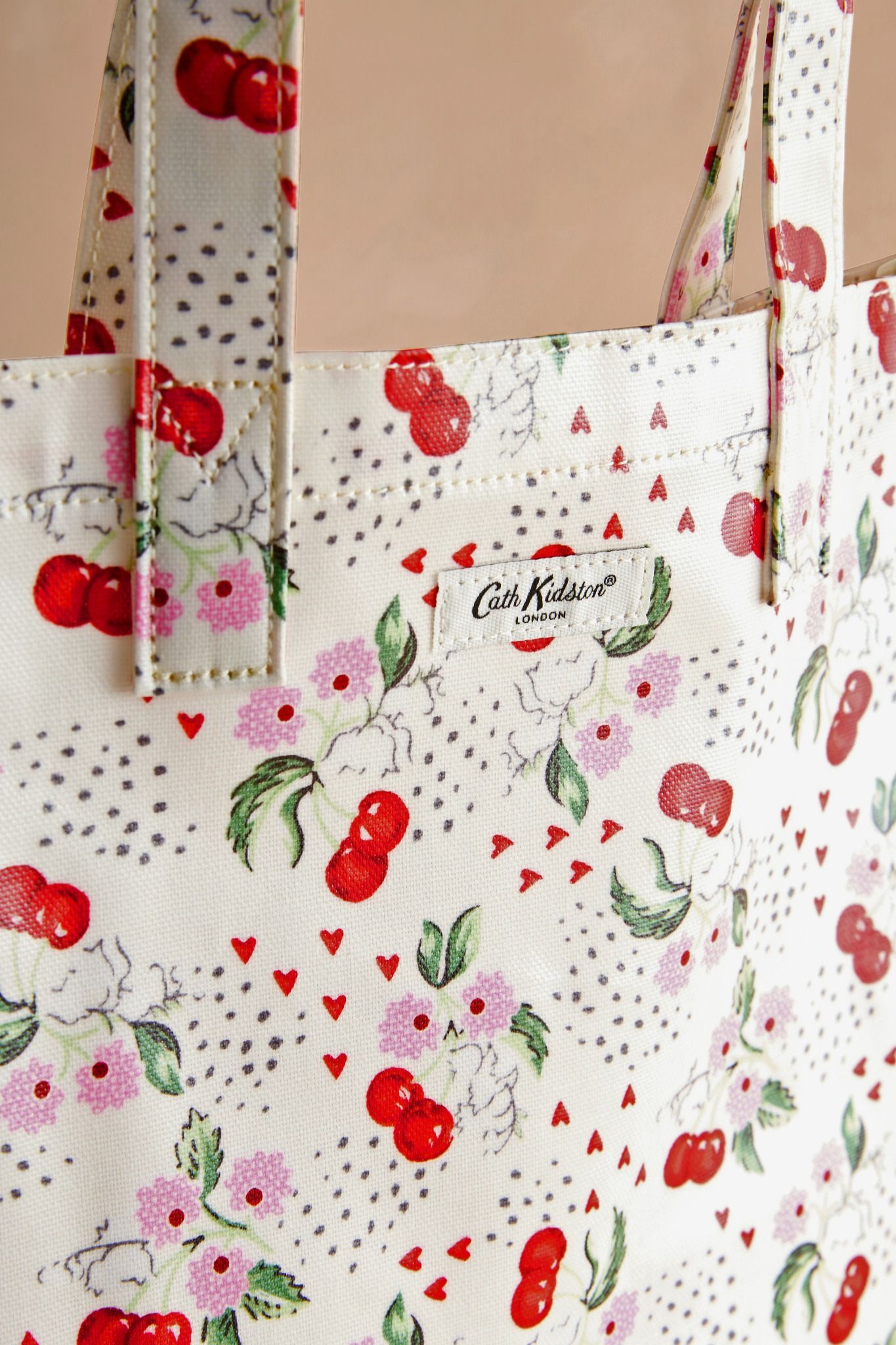 Túi đeo vai/Shopper - Cherry Bunches - Ecru - AW3705