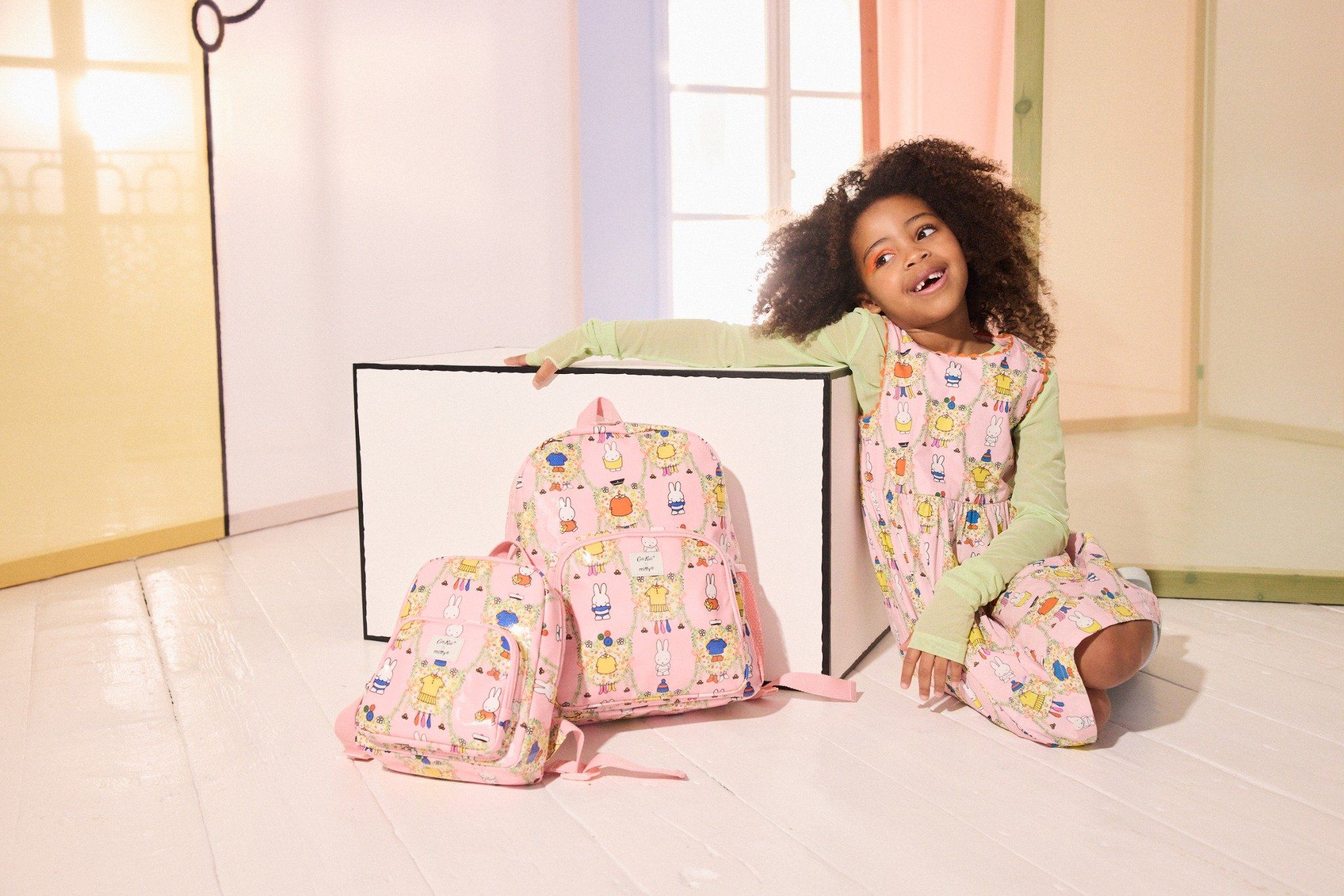 Ba lô cho bé /Kids Mini Backpack - Miffy Placement - Pink