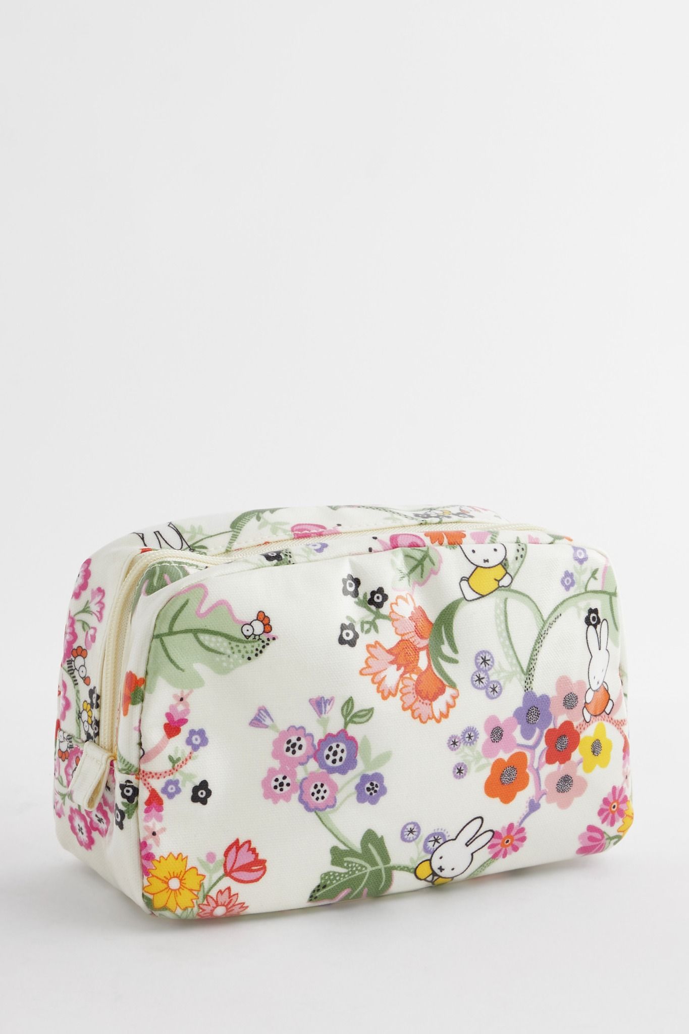 Túi đựng mỹ phẩm/Make up bag - Miffy Botanical - Ecru