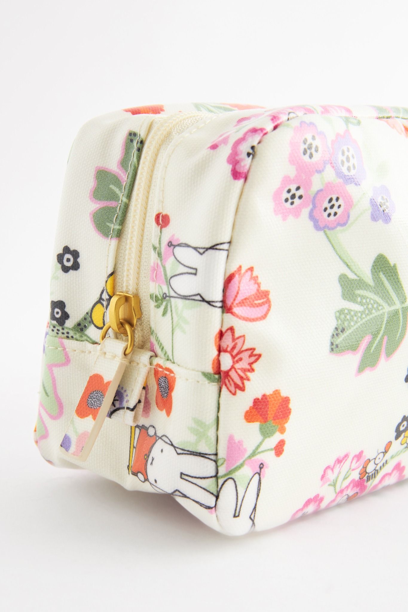 Túi đựng mỹ phẩm/Make up bag - Miffy Botanical - Ecru