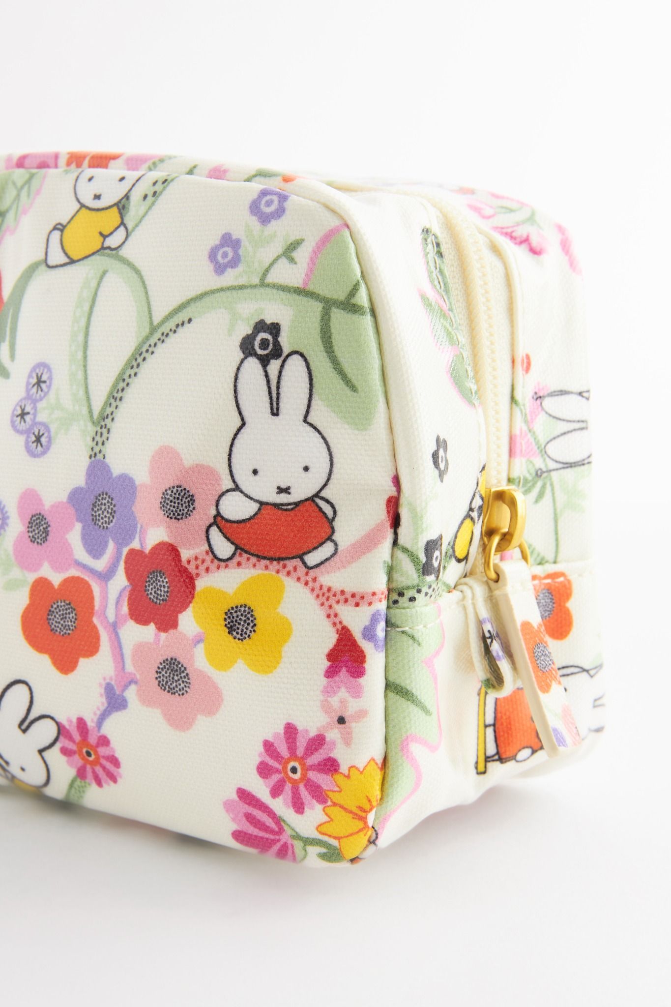 Túi đựng mỹ phẩm/Make up bag - Miffy Botanical - Ecru
