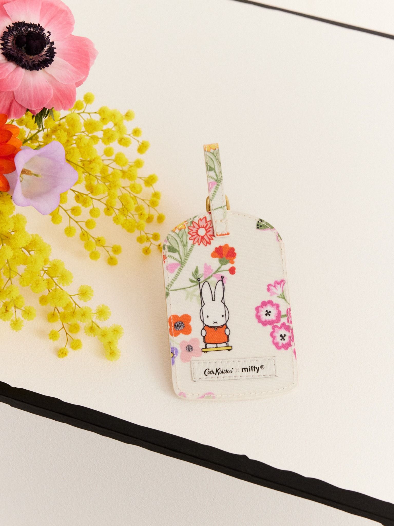 Thẻ đeo /Luggage Tag - Miffy Botanical - Ecru
