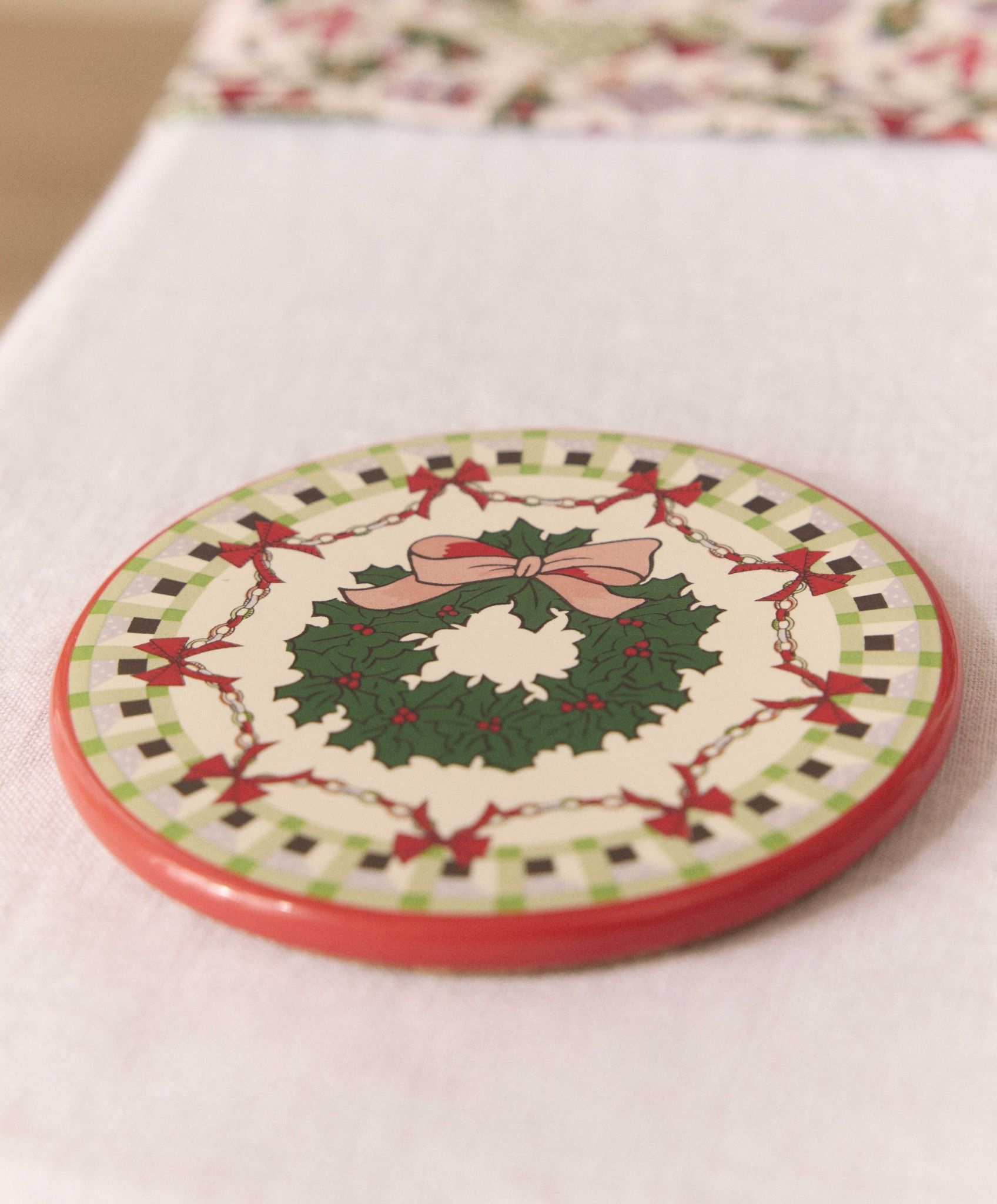 Ly/Mug & Coaster Set - Christmas Ditsy