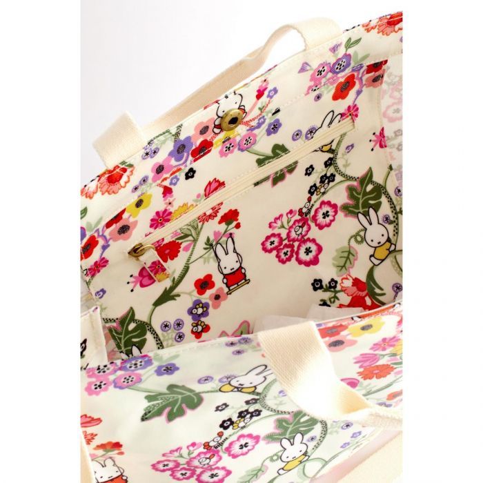 Túi đeo vai/Strappy Carry All - Miffy Botanical - Ecru