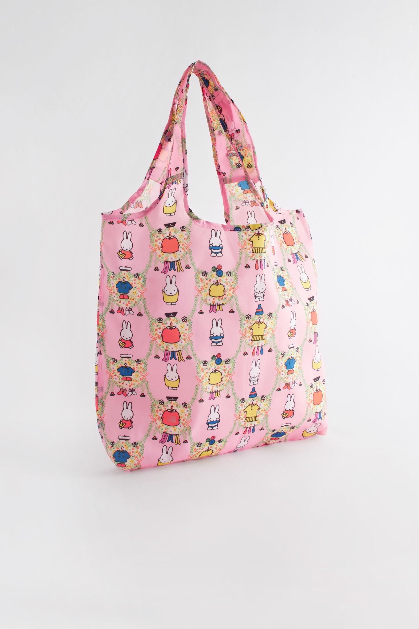 Túi đeo vai xếp gọn/Foldaway Shopper - Miffy Placement - Pink
