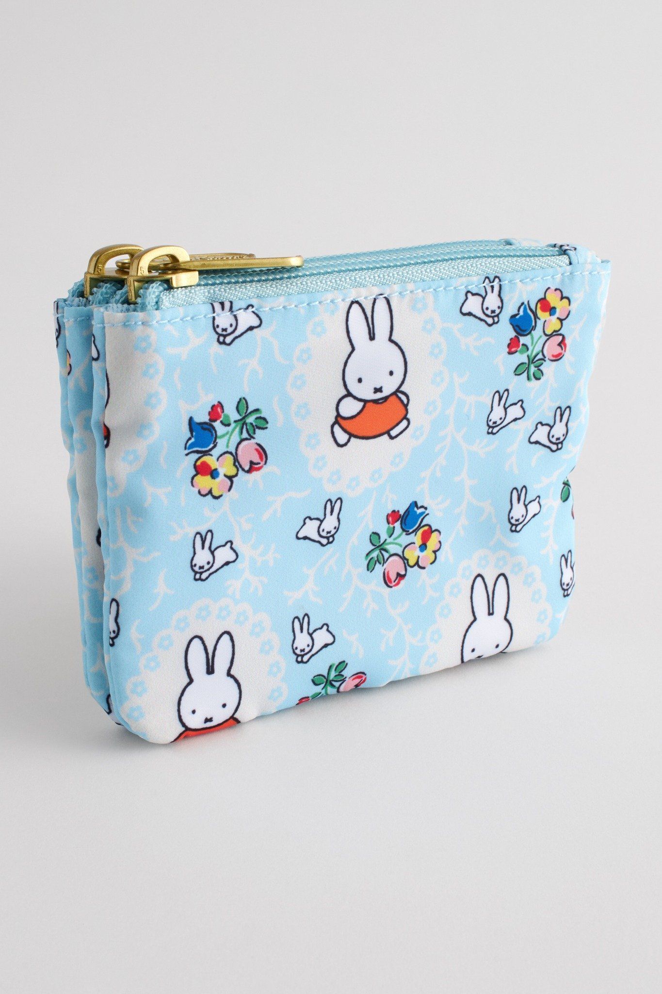  Ví 2 ngăn/Double Zip Purse - Miffy Ditsy - Blue 