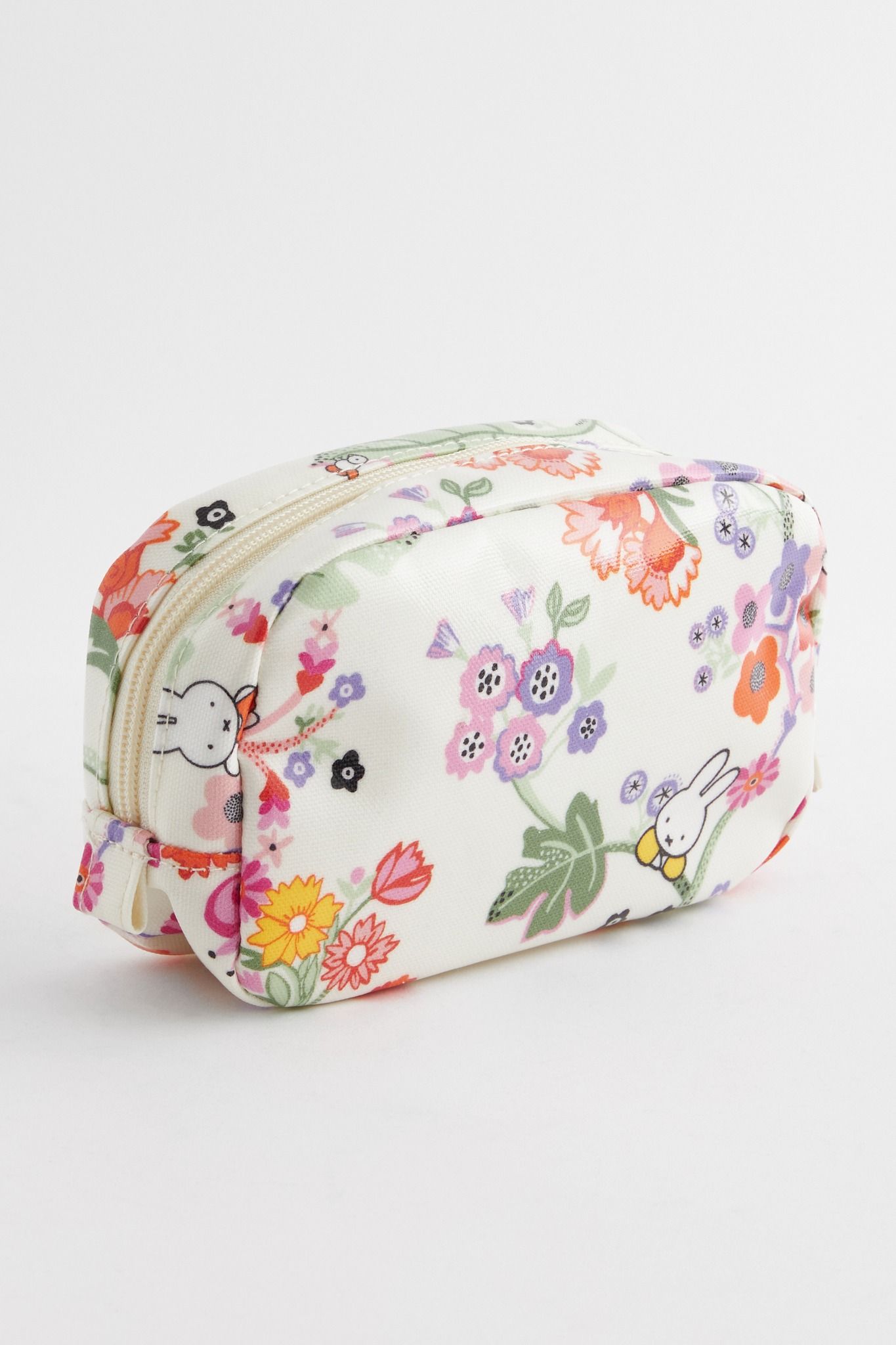 Túi đựng mỹ phẩm/Make up bag - Miffy Botanical - Ecru