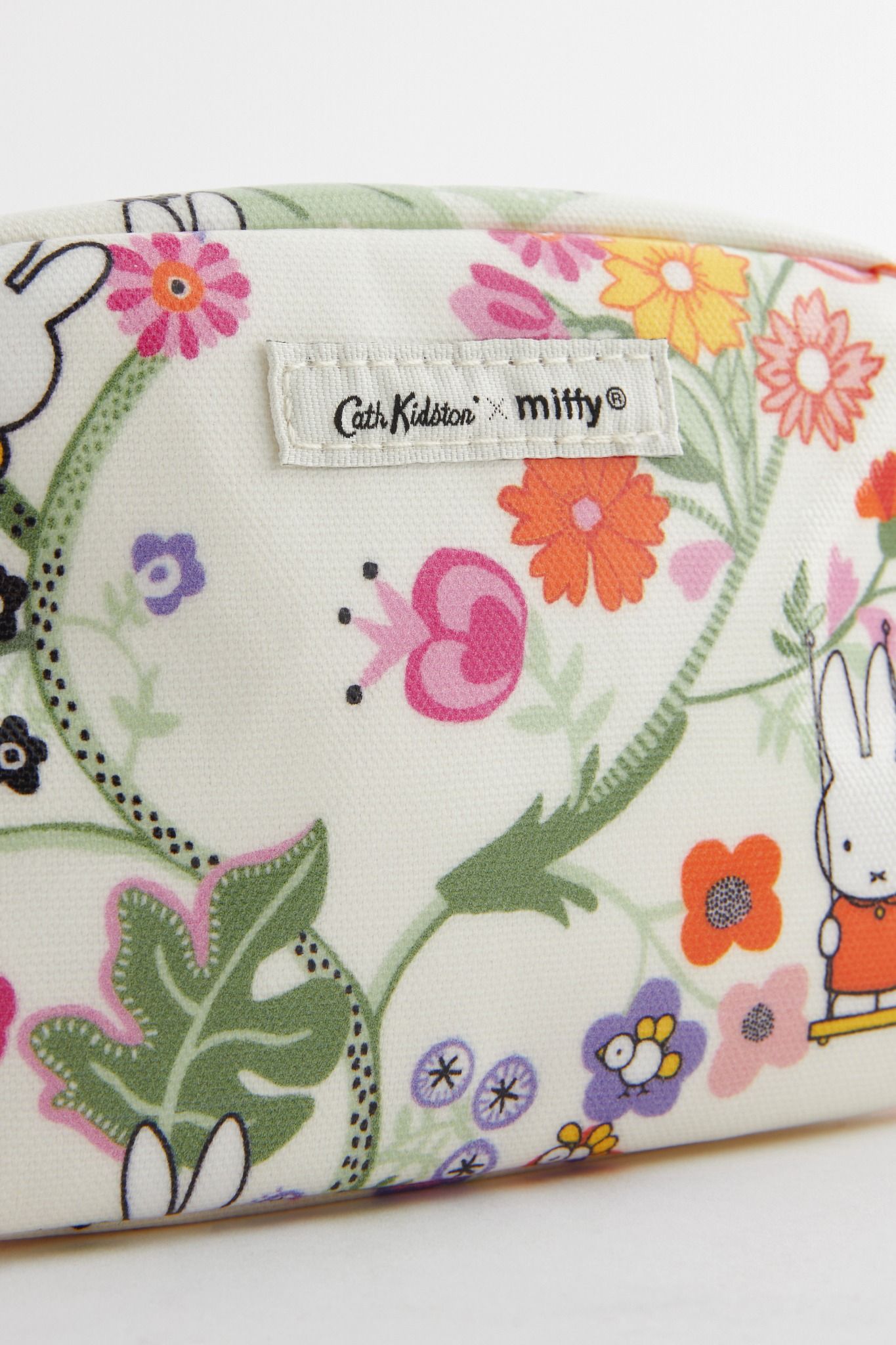 Túi đựng mỹ phẩm/Make up bag - Miffy Botanical - Ecru