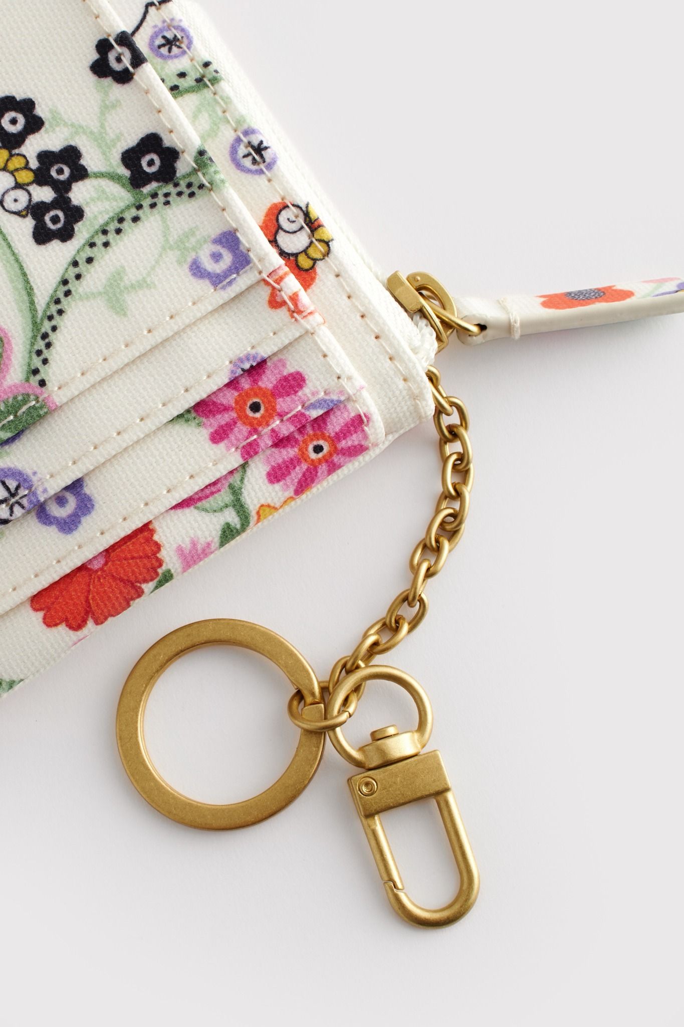 Ví ngắn/Card & Coin Purse - Miffy Botanical - Ecru