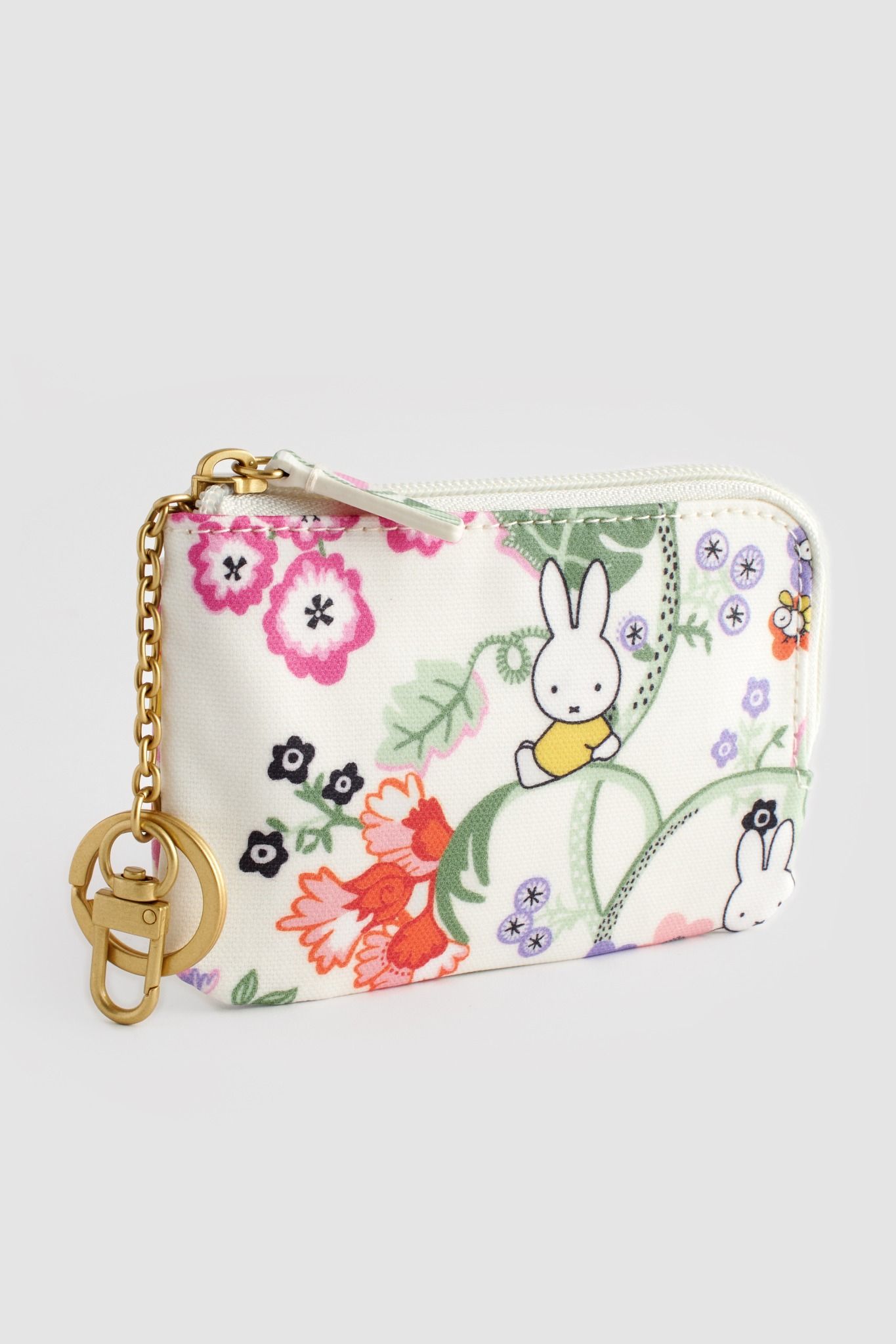 Ví ngắn/Card & Coin Purse - Miffy Botanical - Ecru
