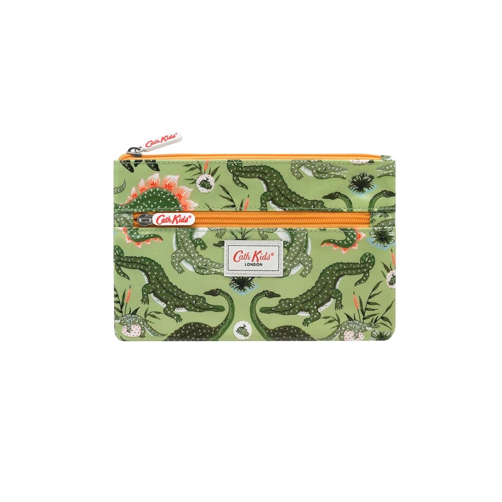 Ví đựng bút/Kids Double Zip Pencil Case - Crocodile Swamp