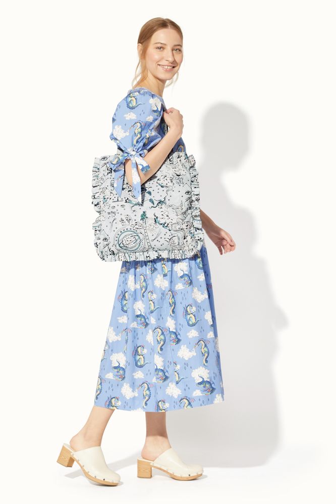 Túi tote đeo vai/Frill Tote - Celestial