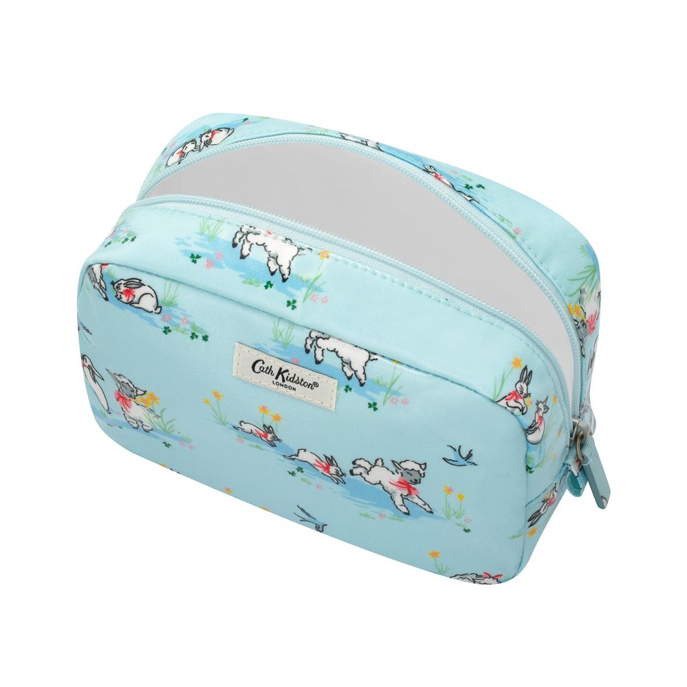 Túi đựng mỹ phẩm/Classic Cosmetic Case Spring Bunnies and Lambs - Blue - 1083620