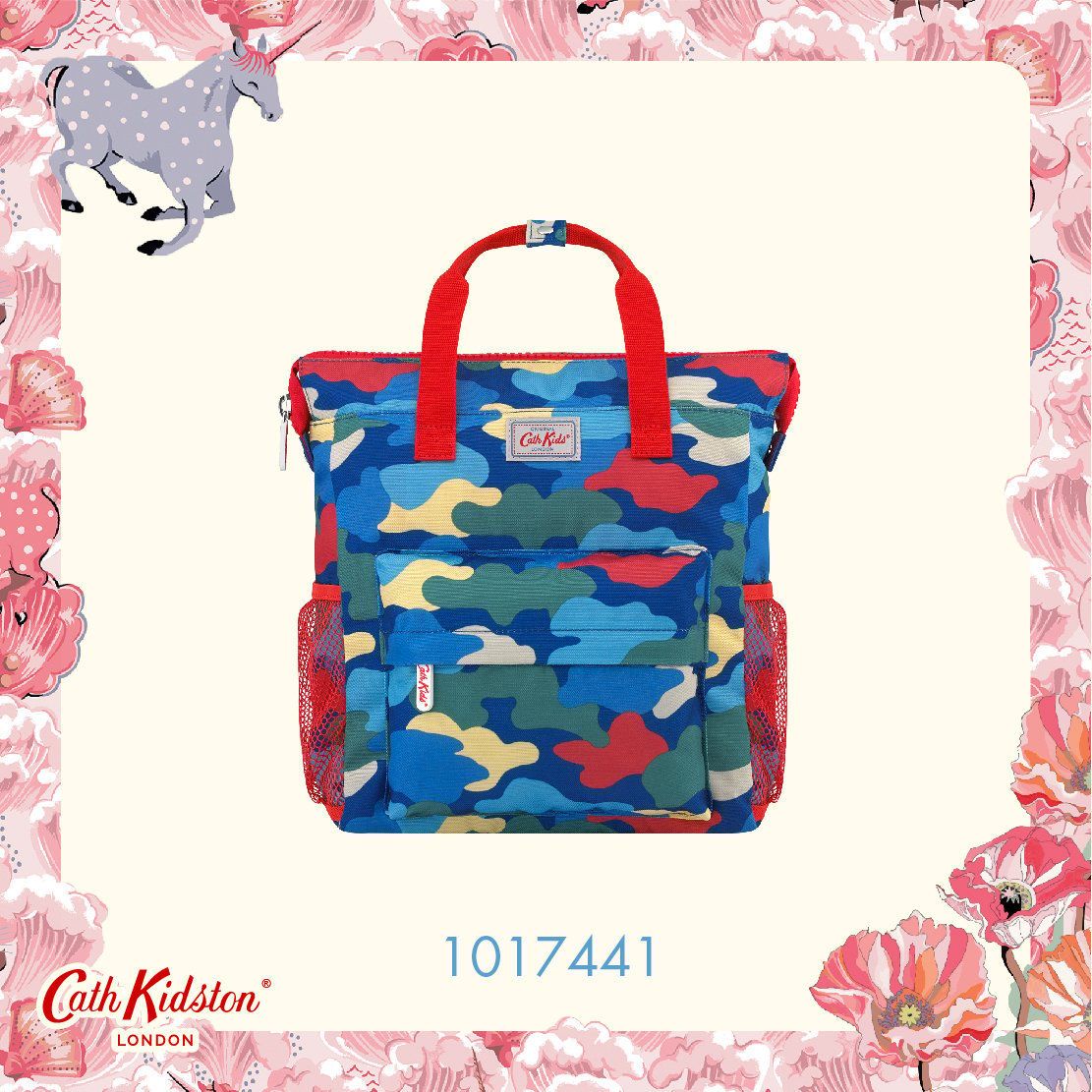 Ba lô cho bé /Kids Large Tote Backpack - Camouflage - Navy