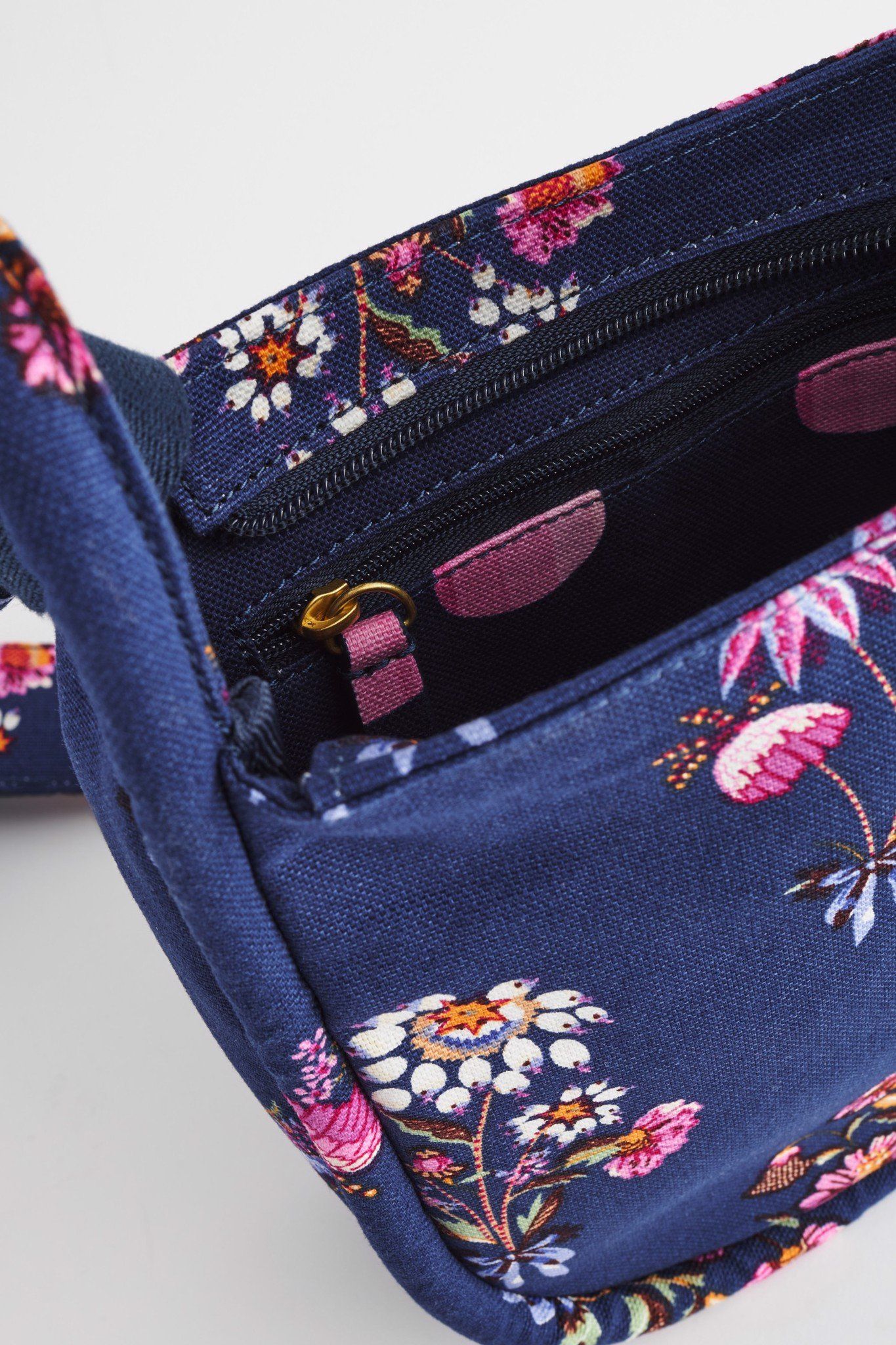Túi đeo chéo/Mini Zipped Messenger - Friendship Bunch - Xanh Navy