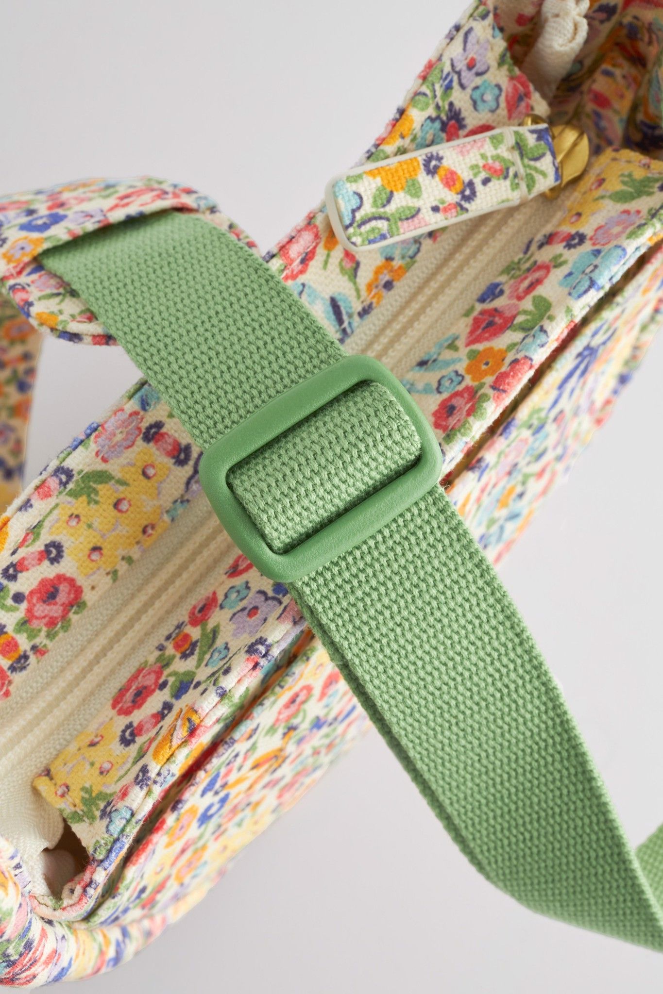 Túi đeo chéo/Mini Zipped Messenger - Harmony Ditsy - Xanh và vàng