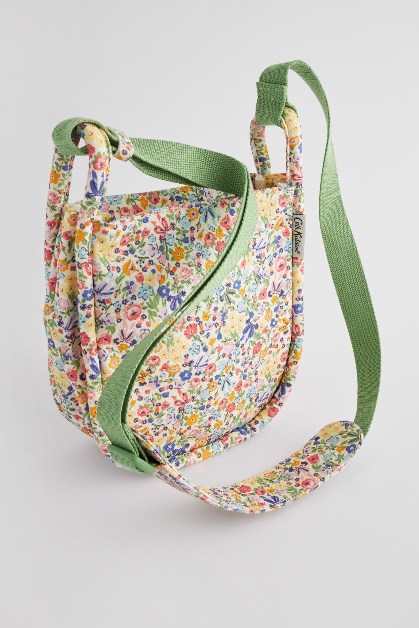Túi đeo chéo/Mini Zipped Messenger - Harmony Ditsy - Xanh và vàng