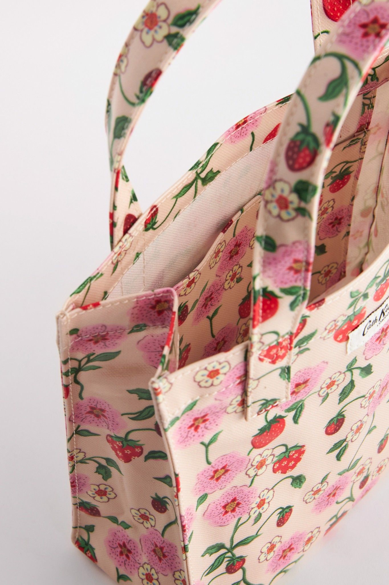 Túi đeo tay/Small Bookbag - Strawberry Small - Ecru