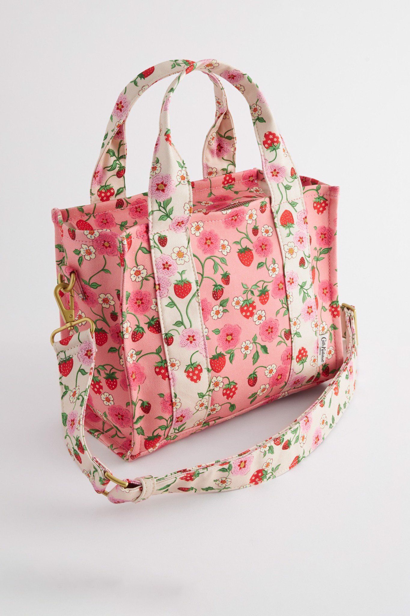 Túi đeo tay/Mini Bonded Tote - Strawberry Small - Hồng