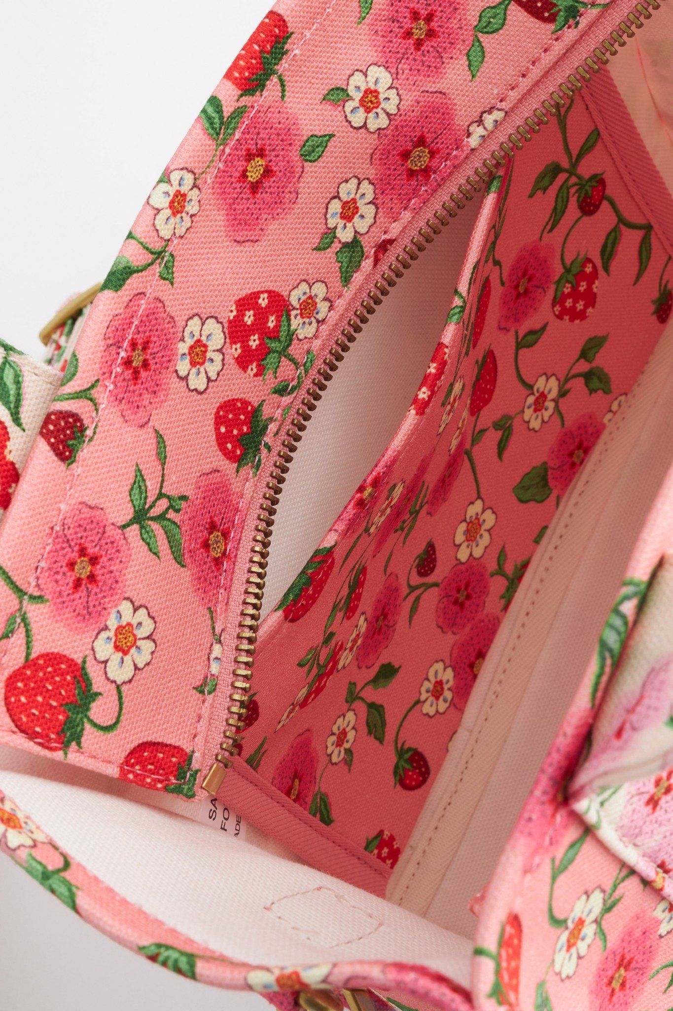 Túi đeo tay/Mini Bonded Tote - Strawberry Small - Hồng