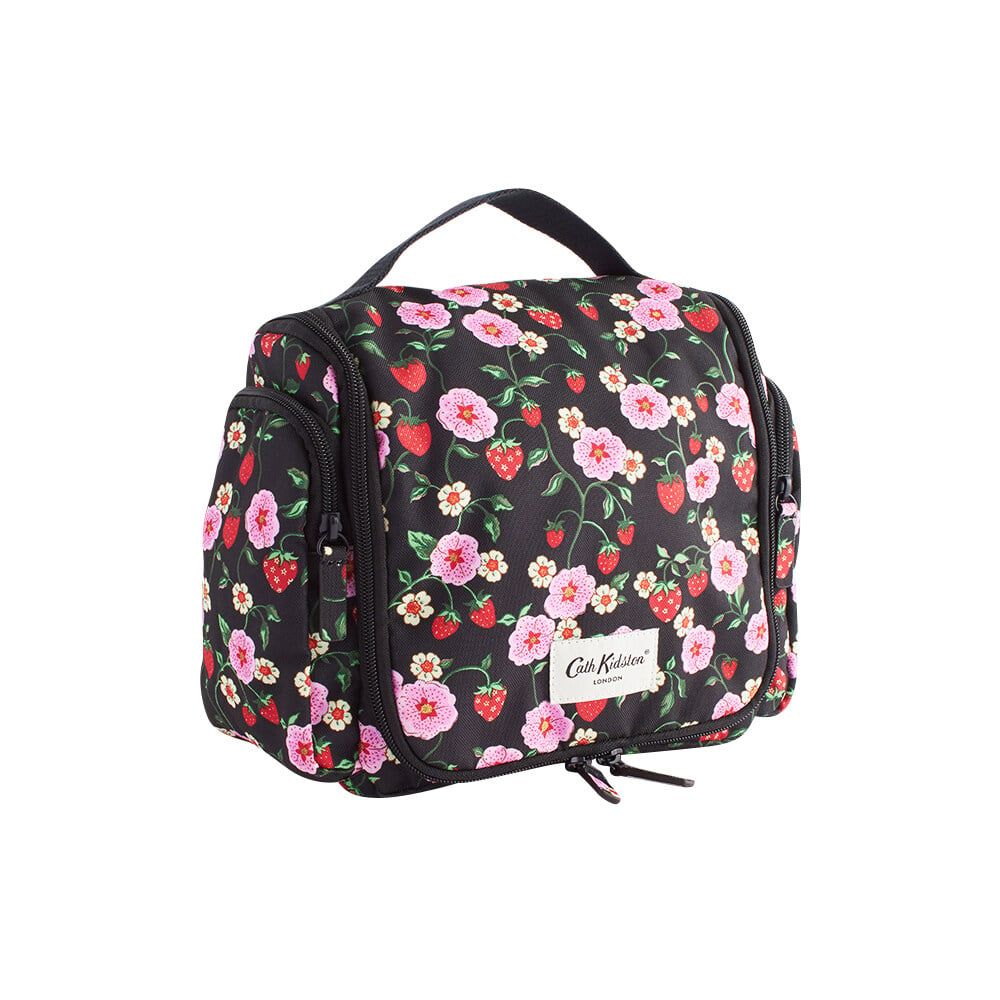 Túi đựng đồ dùng nhà tắm/Wash Bag - Strawberry - Đen
