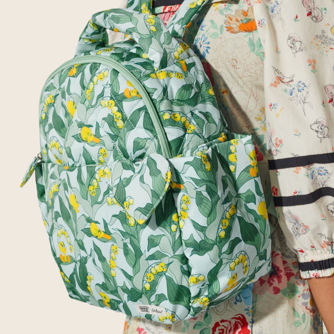Ba lô đi học/đi làm/Recycled Rose Heart Backpack - Tweety Of The Valley - 1091380
