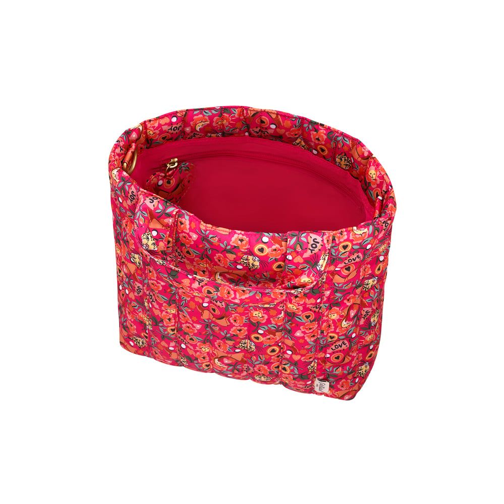 Cath Kidston - Túi đeo chéo/The Quilt Cross Body - Pinball Ditsy - Pink/Orange